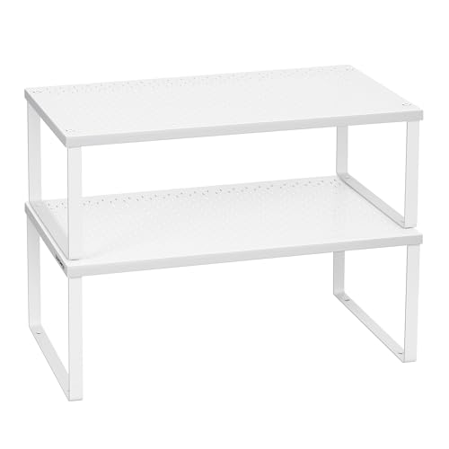 4Pack Kitchen Cupboard Shelf Organiser, Acrylic Cabinet Organizer