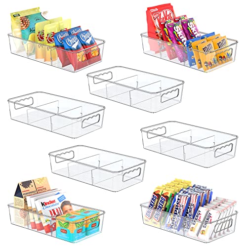 Clear Plastic Food Storage Organizer Bins