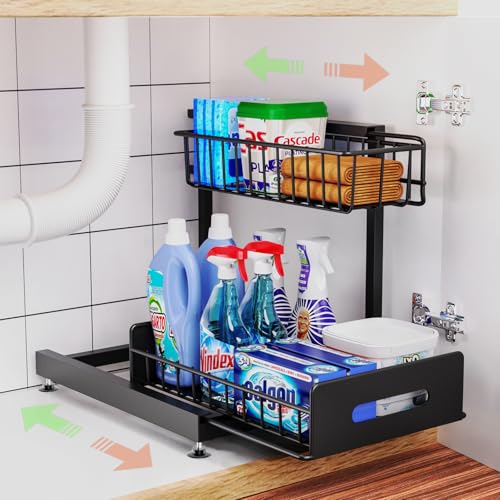 Under Sink Organizer And Storage,Pull Out Cabinet Organizer