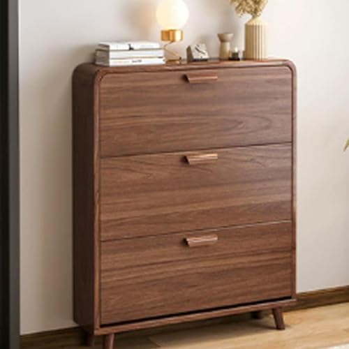 HOBIBA Wall Hidden Shoe Cabinet with Doors, Shoe Cabinet Storage for entryway,Shoe Storage Organizer Cabinet,entryway Cabinet, Shoe Organizers(Size:80 * 17 * 119cm)