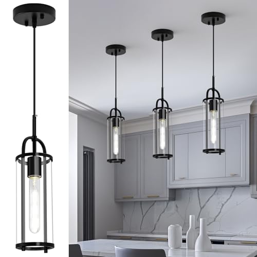 Kitchen Pendant Lights, Pendant Lights Kitchen Island, Kitchen Island, Kitchen Lights for Bedroom, Hallway, Entryway.(3-Pack)