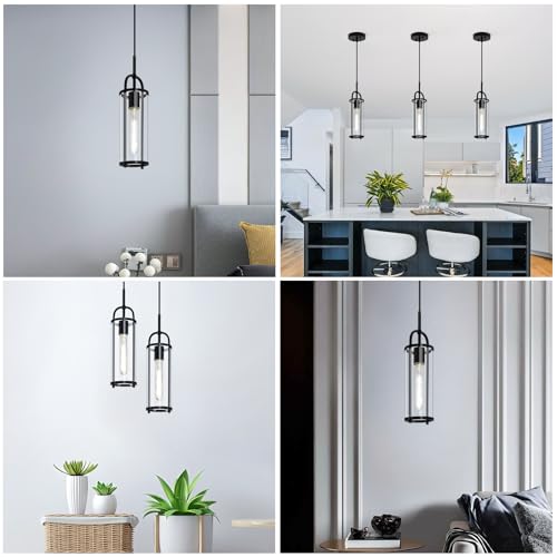 Kitchen Pendant Lights, Pendant Lights Kitchen Island, Kitchen Island, Kitchen Lights for Bedroom, Hallway, Entryway.(3-Pack)