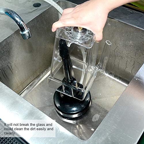 Glass Rinser,Blender Rinser,Blender Container Rinser,Portable Glass Blender,Portable Glass Blender Cleaning Rinser Cup Glass Washer for Bar Coffee Restaurant Home Kitchen