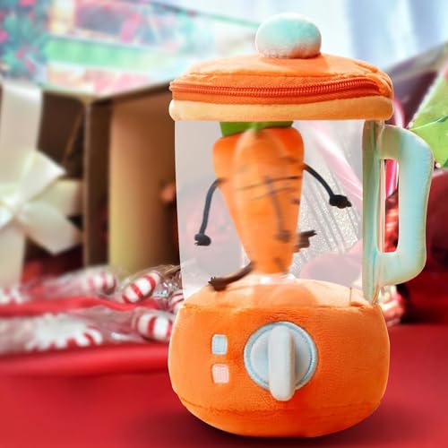 Zeaoii Carrot Blender Plush, Carrot Blender Toy, Carrot Juicer Plush Toy, Plush Carrot in Blender Toy (2pcs)