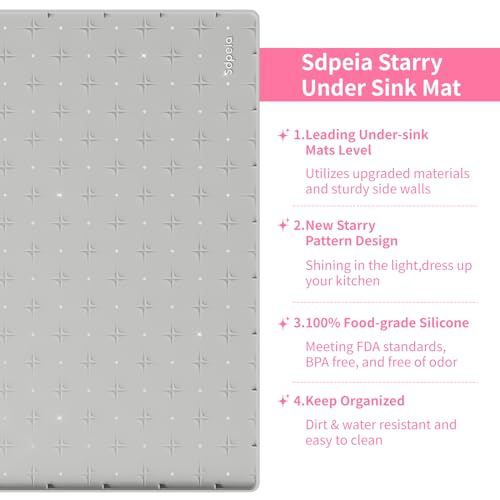 Sdpeia Under Sink Mat for [25
