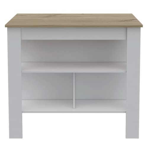 Tuhome Cala Kitchen Island White