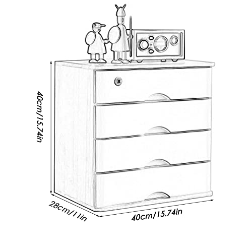 Desktop Storage Box With Drawers - Desktop File Cabinet Organizers