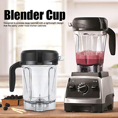 Yunir 64oz Blender Container Fit for Vitamix Blender Pitcher, Transparent Food Blender Container with Blade, Replacement Container Cup Jar for G Series Blender 2L