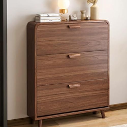 HOBIBA Wall Hidden Shoe Cabinet with Doors, Shoe Cabinet Storage for entryway,Shoe Storage Organizer Cabinet,entryway Cabinet, Shoe Organizers(Size:100 * 17 * 119cm)