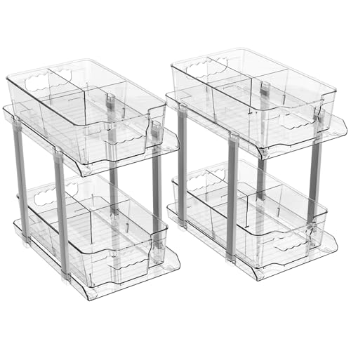Yieach 2-Tier Bathroom Cabinet Organizer