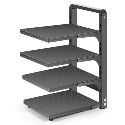 SIMPFIT Pots and Pans Organizer under Cabinet, Heavy Duty Pan Organizers for Cabinet & Counter
