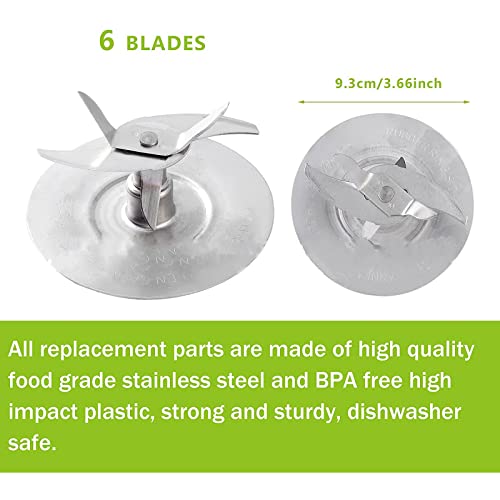 Blender Blade and Rubber Sealing Ring compatible with Oster Pro 1200 Blender, Accessories Replacement Parts of Blender
