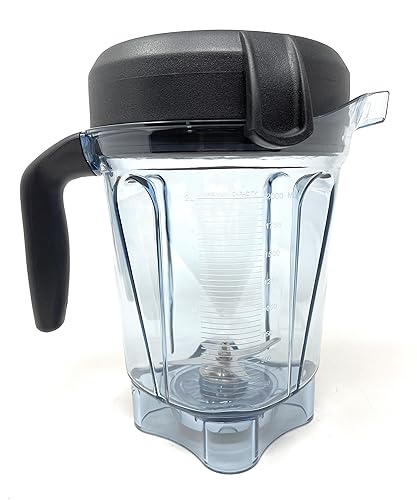 64-Ounce Blender Container, Transparent Food Blender Container with Blade Lid Blender Replacement Parts Compatible with Vitamix Blender 2L