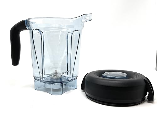 64-Ounce Blender Container, Transparent Food Blender Container with Blade Lid Blender Replacement Parts Compatible with Vitamix Blender 2L