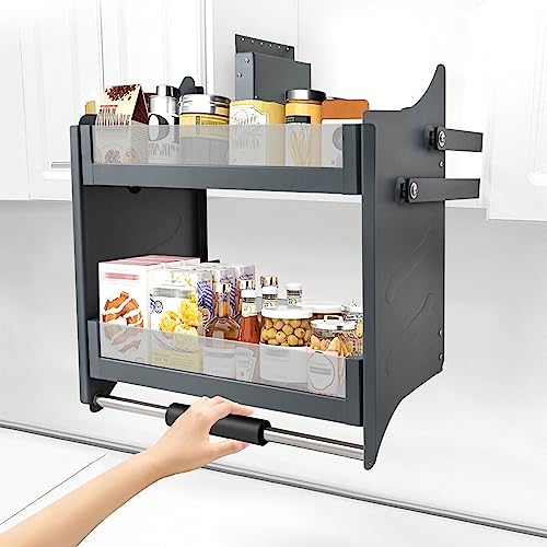 LIECARYAM Cabinet Pull Down Shelf