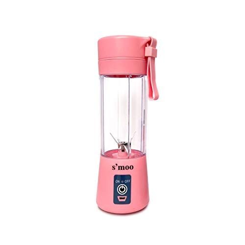 S'moo Portable Blender for Shakes and Smoothies, Portable Blender USB Rechargeable, Mini Fast Portable Blender, Personal blender bottles electric, best small blender for smoothies 13 Oz