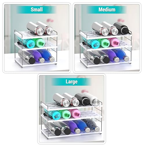 YAN & HIN 15 Bottles Cabinet Organizer Extendable Kitchen Cabinet Organizer with Adjustable Height