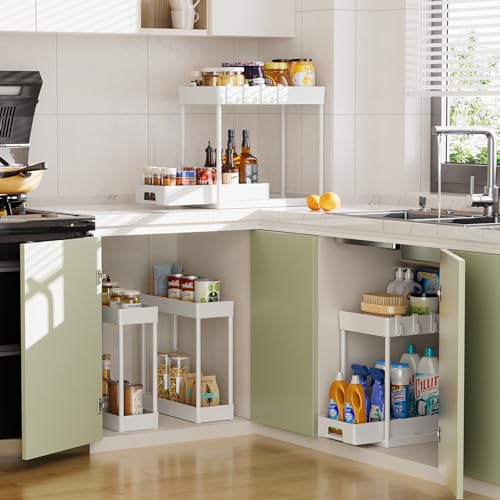 Delamu 3 Pack Under Sink Organizers and Storage