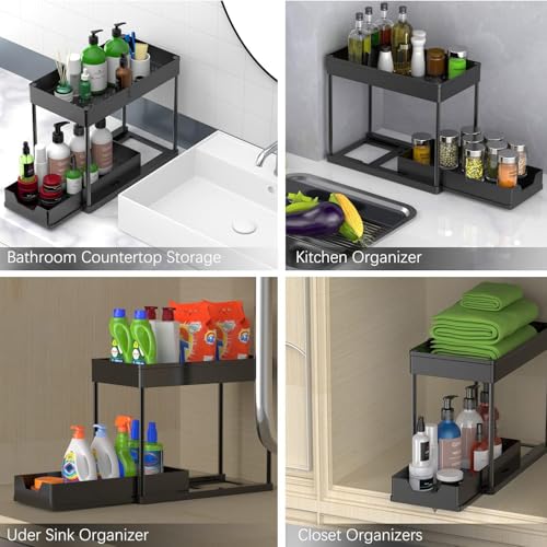 artzon 2 Pack Under Sink Organizers and Storage