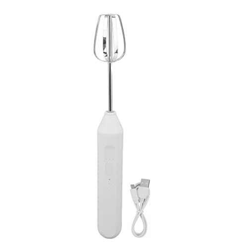 Electric Hand Blender，3 in 1 Immersion Blender Handheld, Beater Electric Milk Frother Coffee Blender Milkshake Blender Foamer Kitchen Tools(White)