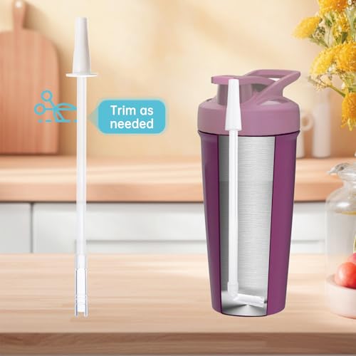 Straw Replacement Compatible with Blender Bottle,Strada Straw for Blender Bottle,Straw Silicone Designed for Blender Bottle, Bottle with straw for Beast Blender Bottle