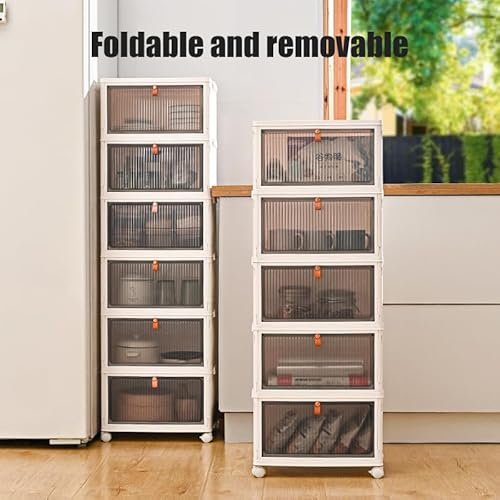 4 Tier Stackable Closet Organizers，Storage Bins with lids，Closet Organizer，Pantry Organizers and Storage，Storage Cabinet