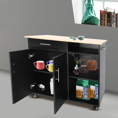 Gdrasuya10 Rolling Kitchen Island Cart Kitchen Island Storage Table on Wheels 42
