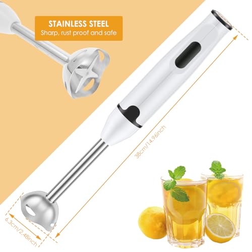 Immersion Blender, Powerful Immersion Blender, Household Handheld Immersion Blender, Electric Stick Blender Kitchen Gadget Blender, for Soup Smoothie Puree Sauce Juice
