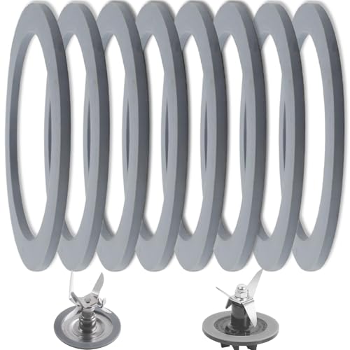 Rubber O-Ring Gasket Seal 8 Pcs for Oster Blender Gasket for Osterizer and Oster Blender Replacement Parts Oster Blender Parts Oster Blender Accessories Osterizer Blender Replacement Parts
