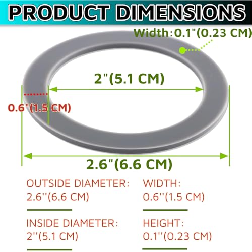 Rubber O-Ring Gasket Seal 8 Pcs for Oster Blender Gasket for Osterizer and Oster Blender Replacement Parts Oster Blender Parts Oster Blender Accessories Osterizer Blender Replacement Parts