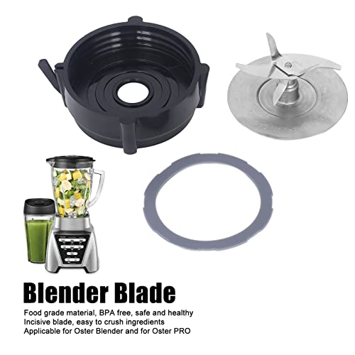 Blender Replacement Parts, Blender Ice Blade with Bottom Base and silicone O for hoop sealing Gasket Accessory for Blender 1200W, Blender Ice Blade forBlender and forPRO