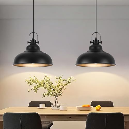 GUIHUALOVE Black Pendant Lights Kitchen Island