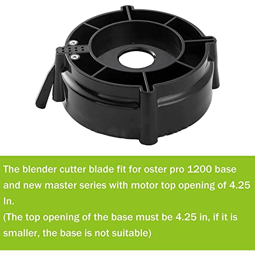 Blender Base Bottom Cap Blender Blade and Rubber Sealing Ring compatible with Oster Pro 1200 Blender, Accessories Replacement Parts of Blender