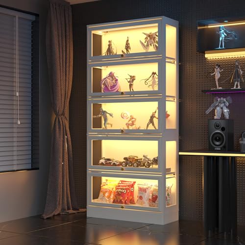 Boniture Display Cabinet with Acrylic Glass Doors