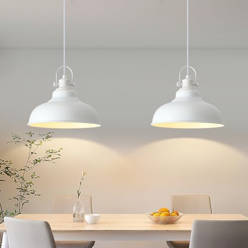 GUIHUALOVE White Pendant Lights Kitchen Island