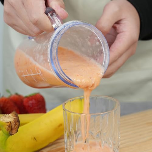 Portable Blender, Rechargeable Blender Travel Cup with Lid and Straw, Blender for Shakes, Smoothies, Juices, Mini Blender for Outdoor Sports, Family, Travel