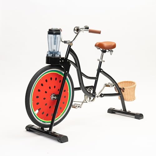 Beach Party Blender Bike - Stationary Smoothie Blender & Juicer Smoothie Bike/customized Cheap juicer blender bike Stationary bike (Black)