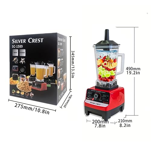 KAILIYA Blender Professional 4500W Dual-Cup Blender, Black