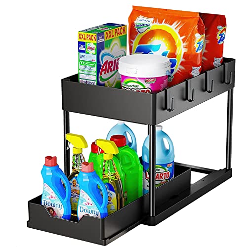 Beeptrum Under Sink Organizers and Storage, Bathroom Organizer, Cabinet Organizer, Kitchen Organization