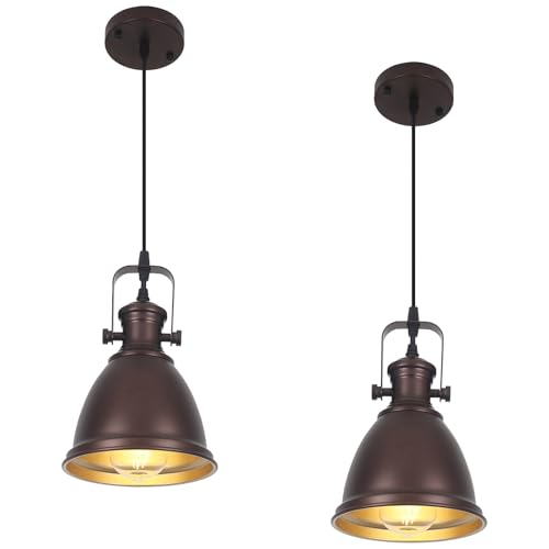 LWWHQ Farmhouse Pendant Lights Kitchen Island 2 Packs