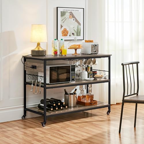 Yaheetech Kitchen Island with Storage