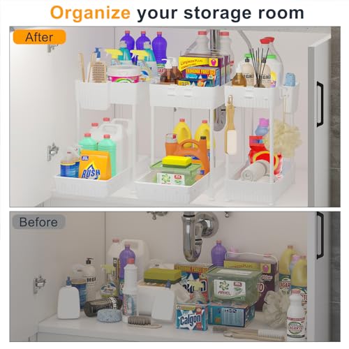Sevenblue 3 Pack Under Sink Organizers