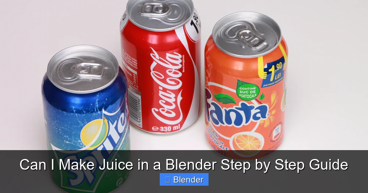 Featured image for Can I Make Juice in a Blender Step by Step Guide