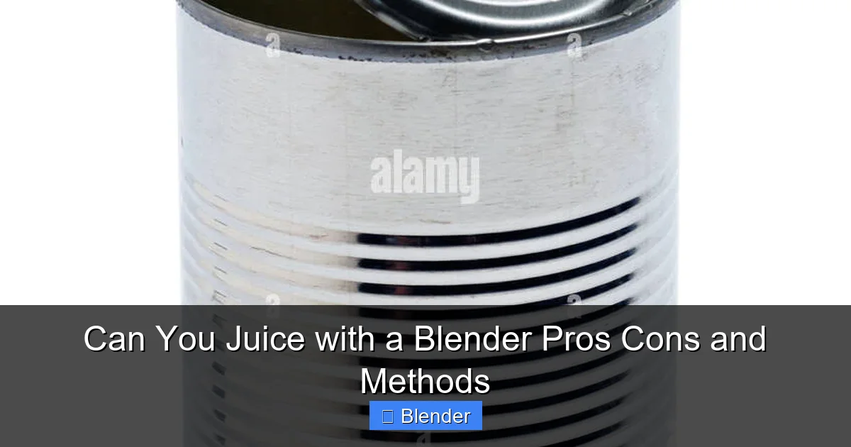 Featured image for Can You Juice with a Blender Pros Cons and Methods