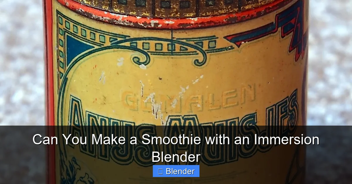 Featured image for Can You Make a Smoothie with an Immersion Blender