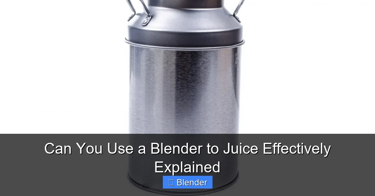 Featured image for Can You Use a Blender to Juice Effectively Explained