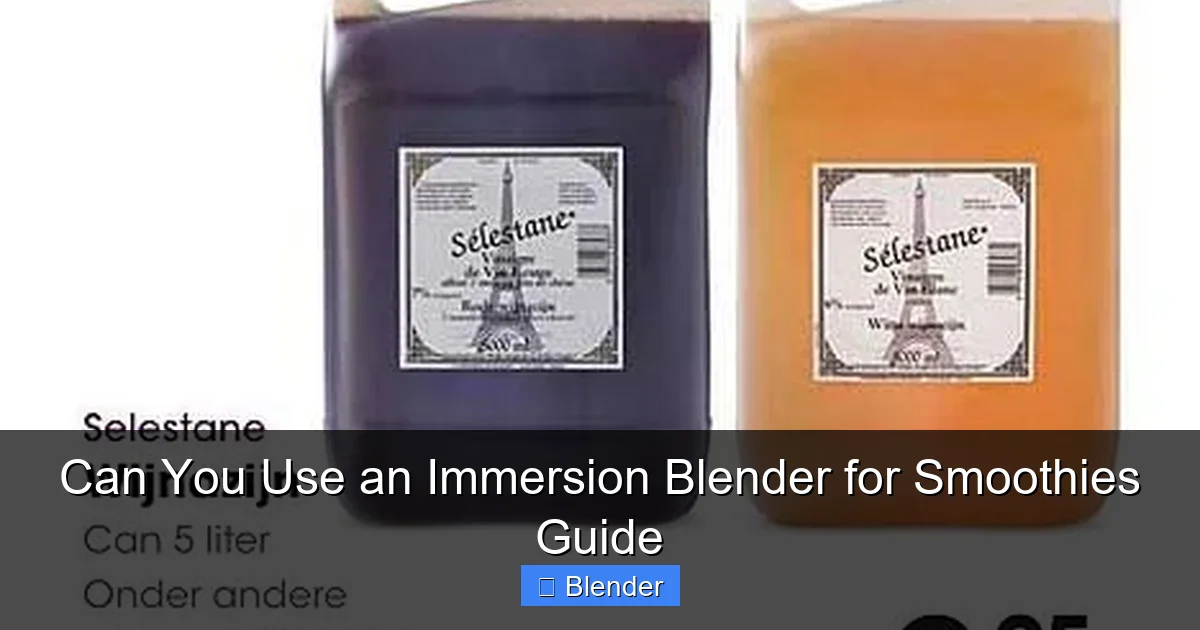 Featured image for Can You Use an Immersion Blender for Smoothies Guide