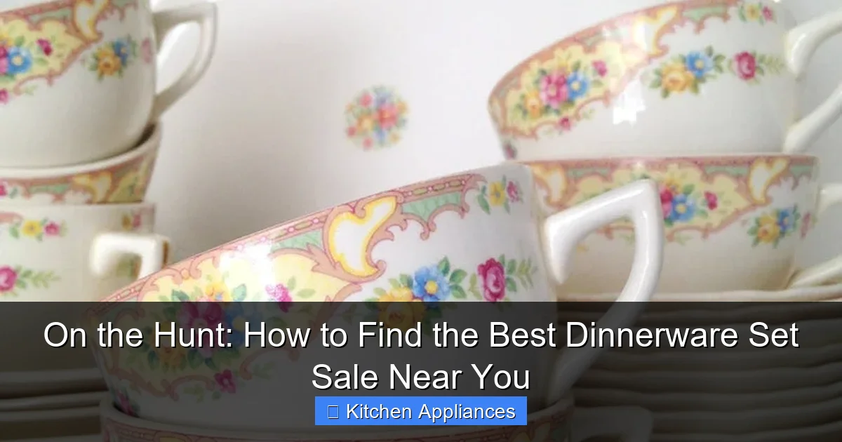 On the Hunt: How to Find the Best Dinnerware Set Sale Near You - content1 visual guide