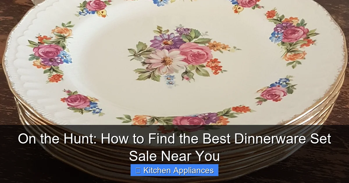 On the Hunt: How to Find the Best Dinnerware Set Sale Near You - content2 visual guide