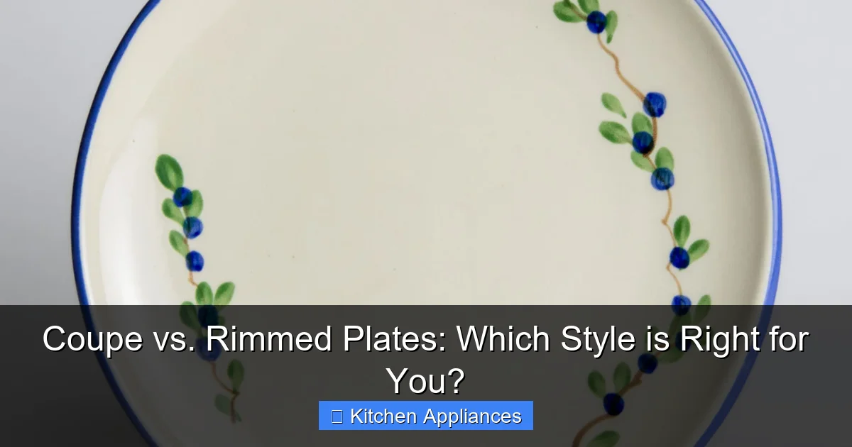 Coupe vs. Rimmed Plates: Which Style is Right for You? - content2 visual guide